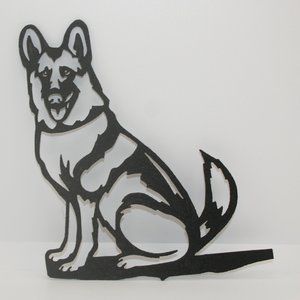 German Shepherd Sitting Wall Decor 3D Printed Art Dog Puppy Gift Decoration